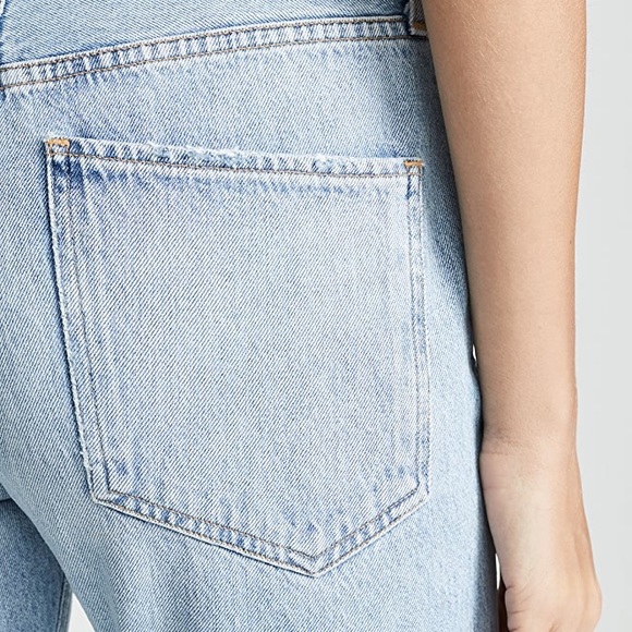 BNWT Agolde Jamie High Rise Waist Distressed Cotton Denim Jeans in Shakedown 24 - Picture 5 of 15